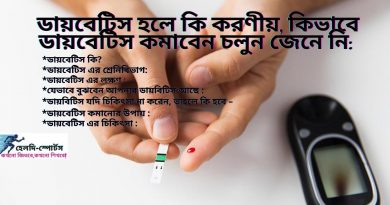 ডায়াবেটিস কমানোর উপায়