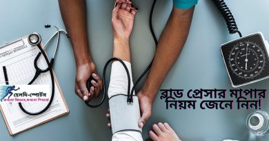 ব্লাড প্রেসার মাপার নিয়ম