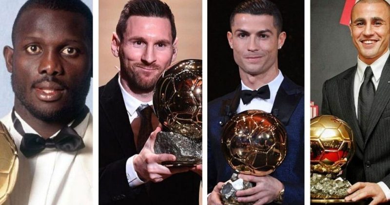 ব্যালন ডি অর জয়ের তালিকা